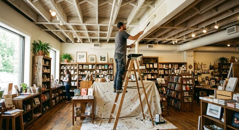 Retail Ceiling Painting in Chandler, AZ