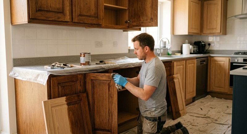 Wood Cabinet Refinishing in Lafayette, IN